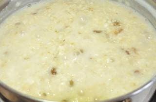 Овсянка на воде с медом, изюмом и яблоками 3 Овсянка на воде с медом, изюмом и яблоками